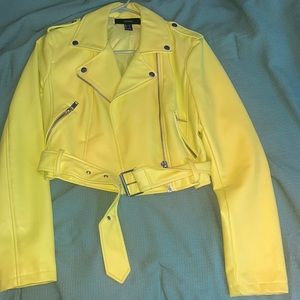 Yellow Leather Jacket